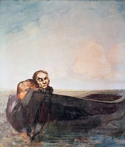 El ángel del destino de Odilon Redon